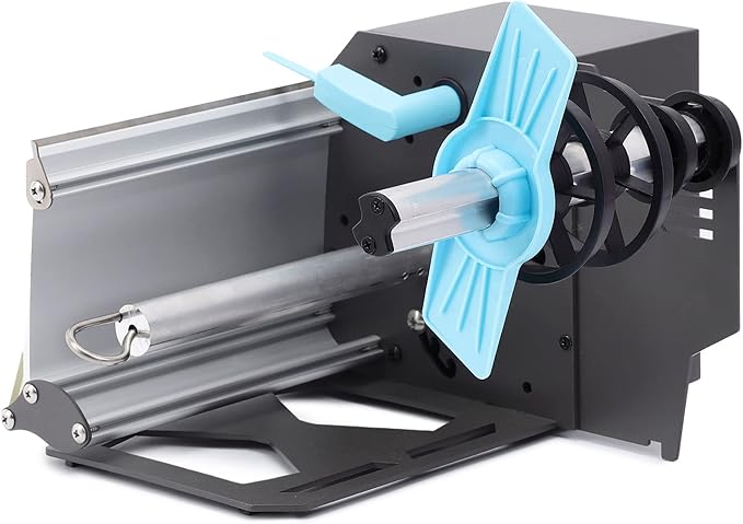 U.S. Solid Automatic Label Dispenser for Long Rolls and Fanfold Labels - Translucent and Opaque - Adjustable Speed - Core Sizes 1", 1.5", 3" - Width 0.2-7 in - Max. Roll 11 in