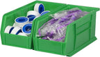 Akro-Mils 30230 AkroBins Plastic Storage Bins, Space-Saving Stackable Bins for Garage, Pantry, Craft Organization, 11-Inch x 5-Inch x 5-Inch, Green, 12-Pack