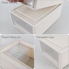 Readsky 12 Quart Plastic Stacking Storage Drawer, Plastic Storage Drawer Unit, 3 Packs