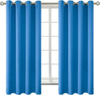 BGment Room Darkening Curtains 63 Inches Long - Grommet Thermal Insulated Drapes Window Treatment Curtains for Bedroom, 2 Panels, 52 x 63 Inch, Classic Blue