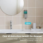 AIKE Automatic Wall Mount Liquid Soap Dispenser for Home and Commercial Bathroom 13.5oz IPX7 Waterproof,Brushed Stainless Steel