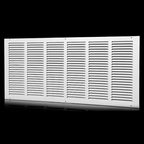 Return Vent Cover 30 x 12(Duct Opening Size),Air Return Vent Cover,Flat Vent Cover,Return Air Grilles,Outer Dimensions:31.75"Wx13.75"H(30"W x 12"H, Duct Opening)