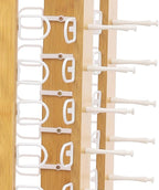 Sunglasses Display Stand, 144 Pairs Wooden 360° Rotating Sunglass Eyeglass Holder Organizer, Glasses Hanger Storage Rack for Retail Commercial Display, W14.6*H66.1in (Yellow)
