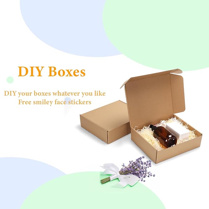 MEBRUDY 11x9x3 Inches Shipping Boxes Pack of 25, Small Corrugated Cardboard Box for Mailing Mailer Packing, Brown