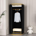 JVVMNJLK Clothing Store Fitting Room Divider, Portable Changing Room, Privacy Protection Movable Dressing Room Divider with Shading Curtain, Temporary Wall Portable Changing Room Partition