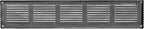 Repa Market Air Vent Cover 20x4 Inch (Outer Dimensions) Black Galvanized Steel Louvered Grill Cover with Mesh Screen/Wall or Ceiling Vent/HVAC Register for Indoor and Outdoor Ventilation