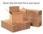 BOX USA 7x7x12 Tall Corrugated Boxes, Tall, 7L x 7W x 12H, Pack of 25 | Shipping, Packaging, Moving, Storage Box for Home or Business, Strong Wholesale Bulk Boxes