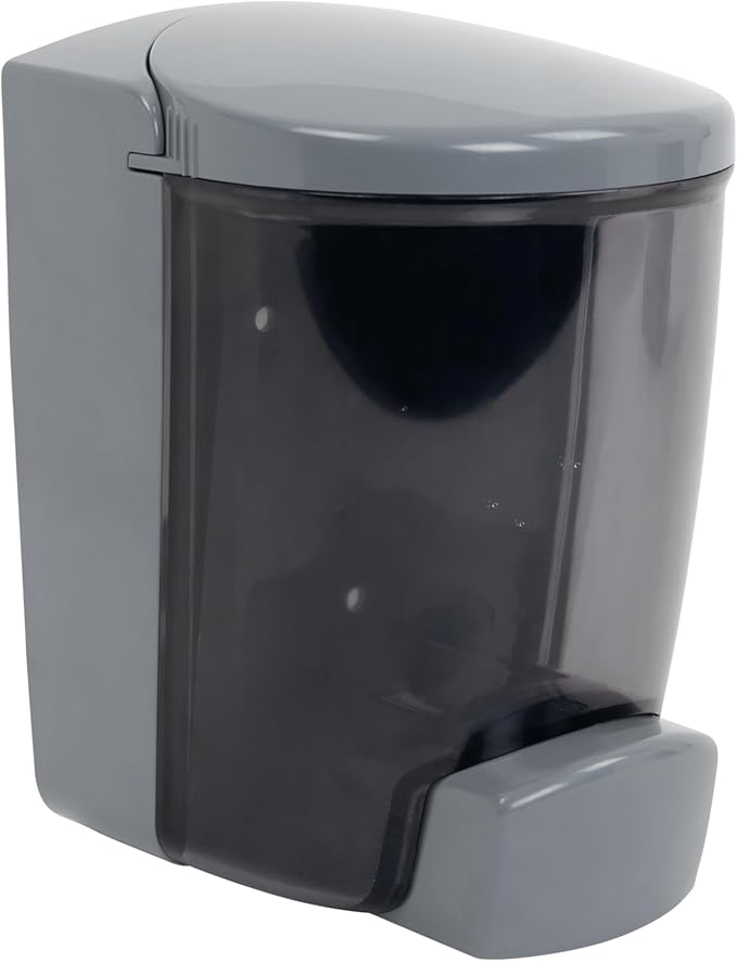 PolyJohn PSD1-1001: Wall-Mounted Liquid Hand Soap & Sanitizer Dispenser - Made in USA, Leakproof, Easy Install, UV Fade Resistant, Durable, Accepts Any Generic soap or Alcohol Based sanitizer