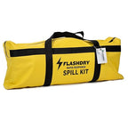 1 Flashdry Pro Portable Complete Spill Kit Includes Yellow Duffle, Bag Tag, 15 Absorbent Pads, 2 3" x4' Sorbent Socks, Disposal Bags, Nitrile Gloves, 2 5L Buckets of 100% Organic, Lightweight Coir
