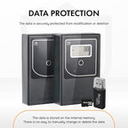 Smart Counter Retail People Counter - Infrared & Wireless, Battery Operated, Hourly & Daily Statistics with Data Storage, Easy to Install, Upgraded, Black