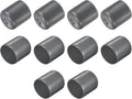 uxcell 10pcs Rubber End Caps 26mm ID Vinyl Round End Cap Cover Screw Thread Protector Dark Grey