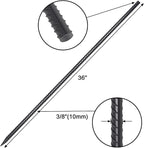 VVOKGO Rebar Stakes 36 Inch 8-Pack Concrete Form Stakes Heavy Duty Straight Ground Anchors, 3/8" Diameter Metal Steel Spikes with Chisel Point End for Plant Support, Garden Border,Landscape Edging