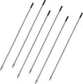 Matthew Cleaning Commercial Screw On Mop Handle for Floor Cleaning Heavy Duty Mop Head Replacement Holder 60inch with Threaded Metal Tip(Gray, 6 Pack)
