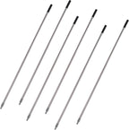 Matthew Cleaning Commercial Screw On Mop Handle for Floor Cleaning Heavy Duty Mop Head Replacement Holder 60inch with Threaded Metal Tip(Gray, 6 Pack)