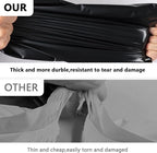 100pcs 19x24" Black Poly Mailers - Heavy Duty Self Seal Shipping Bags, Waterproof for Clothing, Small Business Mailing