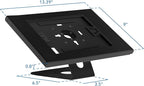 Mount-It! Anti-Theft Tablet Kiosk, Locking Tablet Enclosure with Counter Top and Wall Mount Base, Universal Enclosure for iPads Gen 7, 8, 9 and 10, iPad Pro, iPad Air, Black