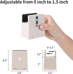 Bed Risers with Adjustable Screw Clamp, Fits Thickness of Furniture Frame from 0 to 1.5 Inch, Elevation in Heights 2" Heavy Duty Risers for Table Cabinet Dresser Support up to 5000lbs (4Pack, Beige)