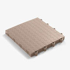 FlooringInc's Nitro 12"x12" Snap-Together Garage Flooring Tiles, Non-Slip Interlocking Plastic Floor Mat, Garage Organization & Storage, Coin Pattern, Sahara Sand, 12 Tiles, 12 Sq/Ft