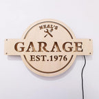 Custom Neon Garage Sign - Personalized Light Up LED Name Sign