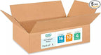 Medium Moving & Shipping Boxes 16 x 10 x 4 inches (5-Pack) - Extra Strength 200 lb vs Regular - Corrugated Strong Boxes for Shipping - Cardboard Box for Delivery - Heavy Duty Box by IDL Packaging