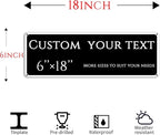 Custom Sign, street signs customized，Aluminum Weatherproof Metal Sign Multiple Sizes, delivery signs for home,Reflective doorplates,Business, Workplace, office, Home, Delivery Signs(6 * 18 Inch)