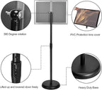 GUOHONG Sign Holder Aluminum Poster Stand ,Adjustable Stand Height, Poster Frame Revolvable To Either Horizontal or Vertical View Display, Round Base (11x17 inches)