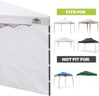Instant Canopy Sidewalls for 10x10 Pop Up Canopy Tent, 300D Waterproof Material for Outdoor Events, Vendor Booths, and Privacy (Sidewalls Only, Canopy Not Included)(White, 10x10ft-3pcs)
