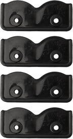 4Pcs 2-Way Pop-up Gazebo Replacement Connector Spare Parts Rectangular Bracket Set, Tent Replacement Connector Spare Support Rectangular Bracket Black Plastic