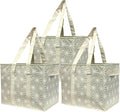 DURASACK Grocery Tote 3-Pack All-Purpose Collapsible Totes with Handles Kitchen Reusable Grocery Bags