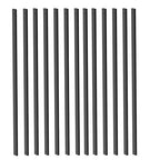 60 Pack Deck Balusters with End Caps&Screws 26 inch Rectangle Staircase Baluster Upgraded Metal Railing Spindles Kit for Decks,Porch