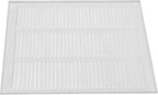 Repa Market 12x12 Inch Air Vent Cover/White Galvanized Steel Louvered Grill Cover with Mesh Screen/Wall or Ceiling Vent/Durable Flush Mount HVAC Register for Indoor and Outdoor Ventilation