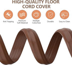 AGPTEK Heavy Duty Floor Cable Cover Cable Protector, 6.5 Ft Floor Cord Protector 3 Channels Floor Cord Cover (Mid Channel 0.93") Contains Cords, Cables and Wires, Good for Office, Home, or Outdoor