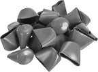 uxcell 20pcs Rubber End Caps 39mm ID Vinyl Cap Cover Screw Protectors Dark Grey