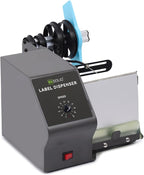 U.S. Solid Automatic Label Dispenser for Long Rolls and Fanfold Labels - Transparent and Opaque - Adjustable Speed - Core Sizes 1", 1.5", 3" - Width 0.2-4.7 in - Max. Roll 11 in