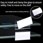 Glass Shelf Label Holders 40 pcs with Inserts fits Fits 3/8" Glass Shelving