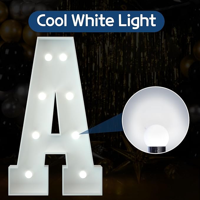 Marquee Letters 3 Feet Tall Large Light Up Letters Decorations Wedding Engagement Proposal White Party Decorations Marry Me Sign Big Cardboard Backdrop A