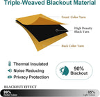 ChrisDowa Grommet Blackout Curtains for Bedroom - Thermal Insulated Room Darkening Curtains for Living Room (1 Panel Set, Mustard Yellow, 42W x 63L)