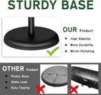Sign Holder - 8.5x11 inch Sign Stand Holder Adjustable Display Stand Floor Standing Sign Holder, Signage Stand with Snap-Open Frame Display for Malls,Schools,Restaurants (Black)