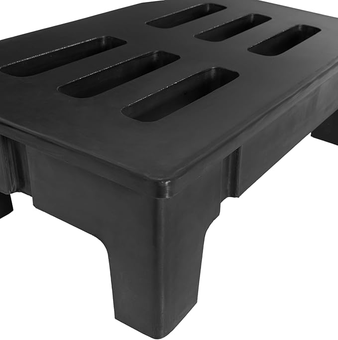 Commercial NSF Heavy-Duty Plastic Dunnage Rack, 2000 lb. Capacity, 36"x22"x12" (28W-500)