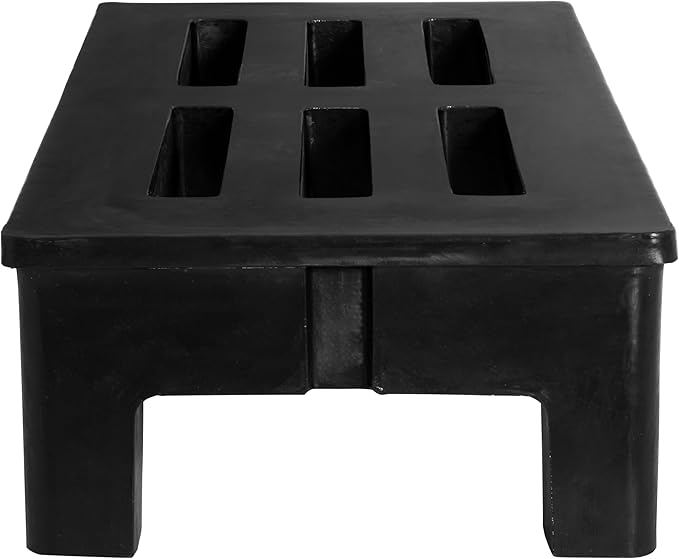 Commercial NSF Heavy-Duty Plastic Dunnage Rack, 2500 lb. Capacity, 48"x22"x12" (28W-501)