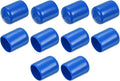 uxcell 10pcs Rubber End Caps 15mm ID Vinyl Round End Cap Cover Screw Thread Protectors Blue