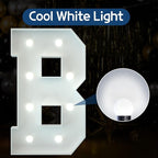 Marquee Letters 3 Feet Tall Large Light Up Letters Decorations Wedding Engagement Happy birthday White Party Decorations Big Cardboard Backdrop B