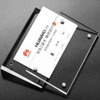 Acrylic Label Holder Price Tag Displays Sign Holder Data Card Holder Table Top Sign Stand (90*55mm/3.54x2.17 inches)