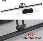 Picture Light,Picture Lights for Wall Cordless,2PK Picture Lights with Timer and Dimmable,13" Battery Wall Lights for Display Gallery Painting Art Frame Portrait-Black