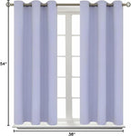 BGment Room Darkening Curtains 54 Inches Long - Grommet Thermal Insulated Drapes Window Treatment Curtains for Bedroom, 2 Panels, 38 x 54 Inch, Lavander