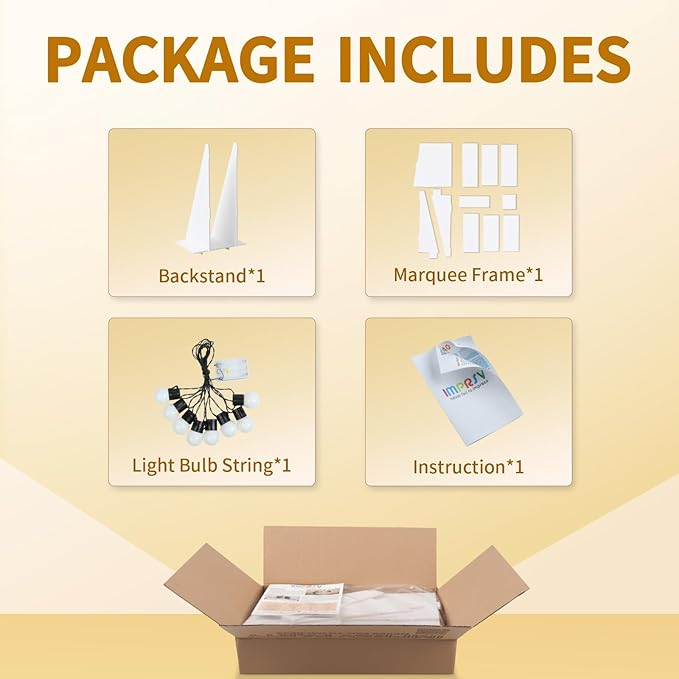 imprsv Marquee Light Up Letters, 3FT Mosaic Letters with Light for Baby Shower Graduation Party Decor, Large T for Engagement Wedding Party Decorations (Need to Assemble)