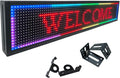 P10 Programmable LED Sign Outdoor, RGB Full Color Scrolling LED Sign with 4000CD/㎡ High Brightness, WIFI Control Open Welcome Led Digital Display for Business Advertising, Store, 40”x 8”