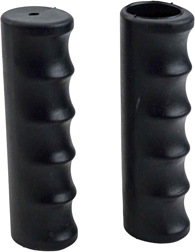 2Pcs Wheelbarrow Handle Covers 22-30mm Rubber Grip Sleeves Non Slip Garden Cart Handles Shock Absorption Black(118 x 26mm)