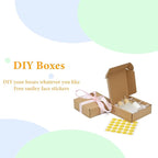 MEBRUDY 6x6x2 Inches Shipping Boxes Pack of 25, Small Corrugated Cardboard Box for Mailing Packing Literature Mailer