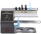 U.S. Solid Automatic Label Dispenser for Rolls and Fanfold Labels - Translucent and Opaque - Adjustable Speed - Core Sizes 1", 1.5", 3" - Width 0.2-7 in - Length 0.2 in-∞